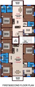 Project Image of 1240.0 - 1300.0 Sq.ft 3 BHK Apartment for buy in RR Sri Balaji Nagar