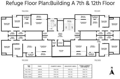 Project Image of 763.74 - 941.56 Sq.ft 2 BHK Apartment for buy in Adya Alcove