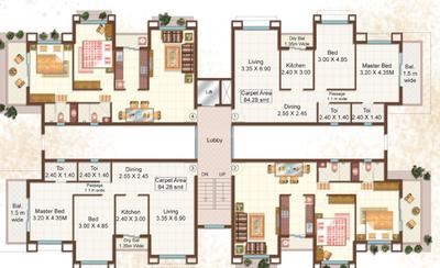 Project Image of 0.0 - 1184.03 Sq.ft 2 BHK Apartment for buy in Concrete Atlantis