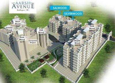 Project Image of 194.0 - 291.0 Sq.ft 1 BHK Apartment for buy in Aarsh Avenue Wing A Sandal Wood And B Birch Wood