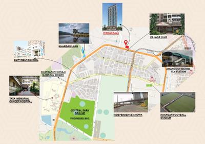 Project Image of 1168 Sq.ft 2 BHK Apartment / Flat for sale in Kharghar for Rs. 12000000