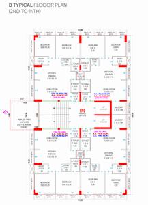 Project Image of 710.42 - 760.15 Sq.ft 2 BHK Apartment for buy in Bhagyalaxmi Green Sky