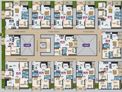 Project Image of 750.0 - 1475.0 Sq.ft 1 BHK Apartment for buy in SR Sky Blue