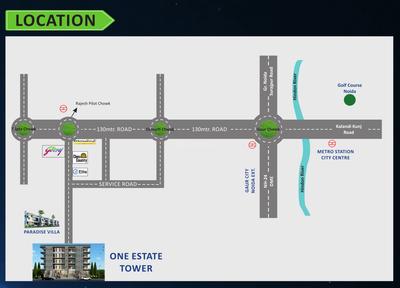 Project Image of 1140.0 - 1450.0 Sq.ft 3 BHK Builder Floor for buy in One Estate Tower