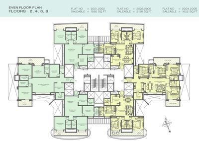 Project Image of 0.0 - 2389.0 Sq.ft 4 BHK Apartment for buy in Kundan Divine