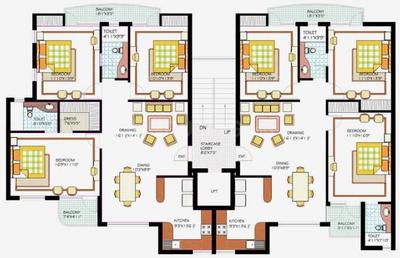 Project Image of 1625.0 - 3600.0 Sq.ft 3 BHK Apartment for buy in Msx Golf Gardenia