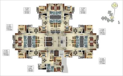 Project Image of 950.0 - 1740.0 Sq.ft 2 BHK Apartment for buy in Mantri Webcity