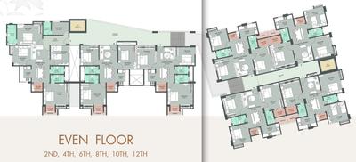 Project Image of 1194.0 - 1898.0 Sq.ft 3 BHK Apartment for buy in Golden Woods Umang II