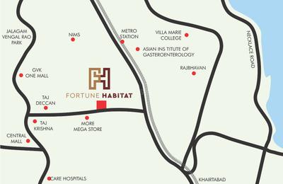 Project Image of 0.0 - 1586.0 Sq.ft 3 BHK Apartment for buy in Sri Fortune Habitat