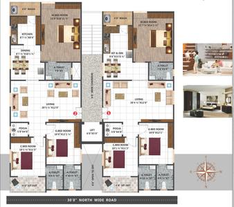 Project Image of 1420.0 - 1490.0 Sq.ft 3 BHK Apartment for buy in Verma Sapphire