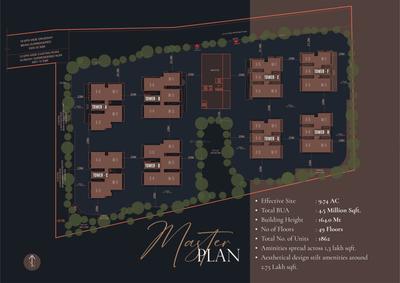 Project Image of 2180 Sq.ft 3 BHK Apartment / Flat for sale in Kondapur for Rs. 14300000