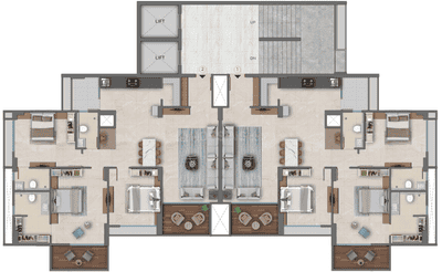 Project Image of 2238.0 - 2528.66 Sq.ft 3 BHK Apartment for buy in Adani Embrace