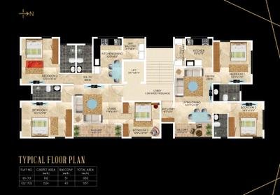 Project Image of 667.0 - 963.0 Sq.ft 2 BHK Apartment for buy in Midtown Elegance