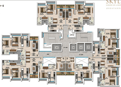 Project Image of 454.77 - 729.25 Sq.ft 1 BHK Apartment for buy in Shri Ratnaraj Skyline D