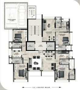 Project Image of 246.71 - 550.79 Sq.ft 1 RK Apartment for buy in Glory Apartments
