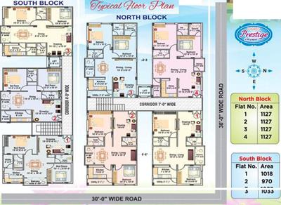 Project Image of 970.0 - 1127.0 Sq.ft 2 BHK Apartment for buy in Lakshmi Prestige
