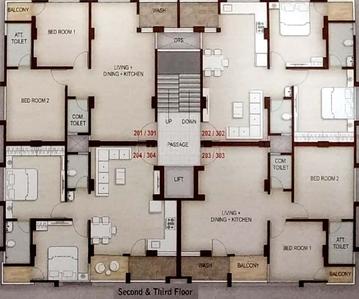 Project Image of 423.0 - 459.0 Sq.ft 2 BHK Apartment for buy in Mitalben Sunilkumar Patel And Hansaben Desaibhai Patel Prabodham Complex