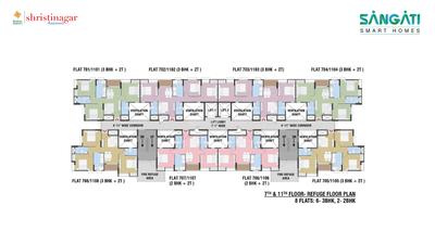 Project Image of 646.0 - 1004.0 Sq.ft 1 BHK Apartment for buy in Sangati Phase 1