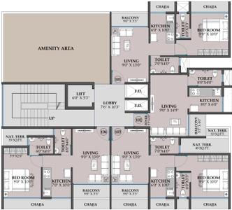 Project Image of 239.93 - 690.0 Sq.ft 1 RK Apartment for buy in Gravity Prime