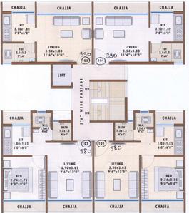 Project Image of 0.0 - 253.0 Sq.ft 1 BHK Apartment for buy in Mangalmurti Residency