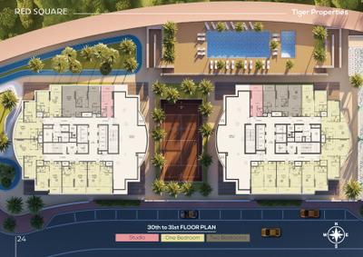 Project Image of 327.0 - 923.0 Sq.ft Studio Studio Apartment for buy in Tiger Red Square