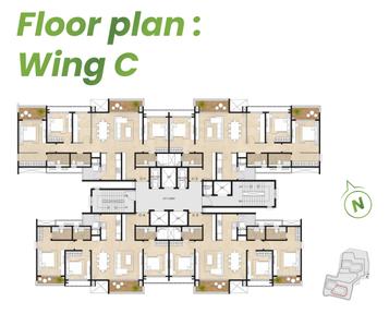 Project Image of 777.26 - 1289.0 Sq.ft 2 BHK Apartment for buy in Mahindra Eden Phase 2