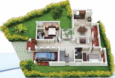 Project Image of 2593.24 - 3954.01 Sq.ft 3 BHK Villa for buy in Braganza Waterfront