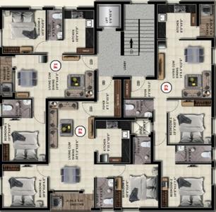 Vishnu Annai Enclave Block B Cluster Plan From 1st To 2nd Floor 1
