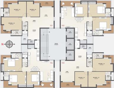 Project Image of 765 Sq.ft 2 BHK Apartment / Flat for sale in Mavdi for Rs. 4500000
