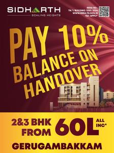 Project Image of 888.0 - 2248.0 Sq.ft 2 BHK Apartment for buy in Sidharth Square