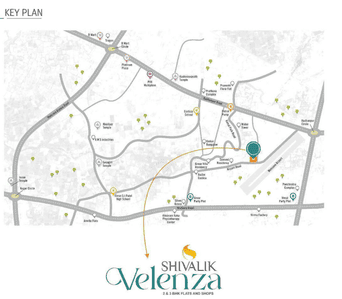 Project Image of 752.18 - 910.41 Sq.ft 2 BHK Apartment for buy in Velenza Shivalik Velenza
