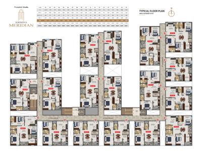Project Image of 1116.0 - 1521.0 Sq.ft 2 BHK Apartment for buy in Trusted Walls Krishna Meridian