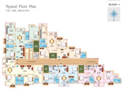 Project Image of 866.0 - 1423.0 Sq.ft 2 BHK Apartment for buy in Shree Vishnu Magnolia Apartments