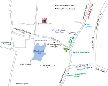 Project Image of 1141.0 - 1696.0 Sq.ft 2 BHK Apartment for buy in DS Max Santhrupthi Nest