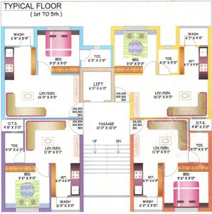 Project Image of 249.0 - 279.0 Sq.ft 1 BHK Apartment for buy in Sri Krishna Sanidhya Appartment 3