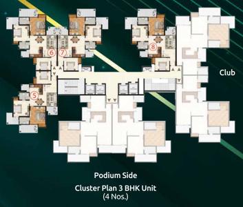 Project Image of 1298.0 - 2018.0 Sq.ft 3 BHK Apartment for buy in Vrinda Heritage Skyward