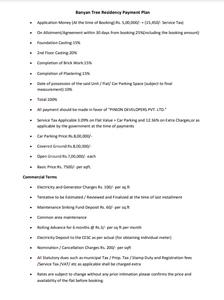 The Banyan Tree Residency Time Linked Payment (TLP) 1