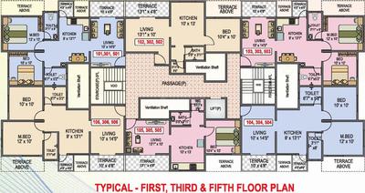 Project Image of 582.0 - 871.0 Sq.ft 1 BHK Apartment for buy in Shree Sriroz Paradise