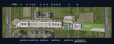 Project Image of 886.19 - 1051.42 Sq.ft 2 BHK Apartment for buy in Majestique Signature Towers B1