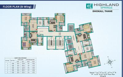 Project Image of 360.48 - 373.94 Sq.ft 1 BHK Apartment for buy in Siddhi Highland Springs B4 B Wing
