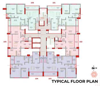 Project Image of 888.0 - 1252.0 Sq.ft 2 BHK Apartment for buy in Saffron Amber Wing C