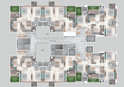Project Image of 668.0 - 892.0 Sq.ft 2 BHK Apartment for buy in Majestique Rhythm County Phase II