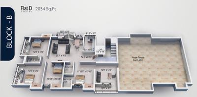 Project Image of 1593.0 - 2068.0 Sq.ft 4 BHK Apartment for buy in Golden Kingdom