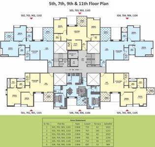 Project Image of 564.0 - 1045.0 Sq.ft 2 BHK Apartment for buy in Rujuta Gardenia Crest