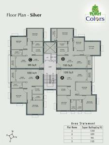 Project Image of 920.0 - 1320.0 Sq.ft 2 BHK Apartment for buy in Aster Purti Colours