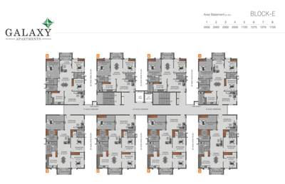 Project Image of 1215.0 - 2350.0 Sq.ft 2 BHK Apartment for buy in Galaxy Apartments