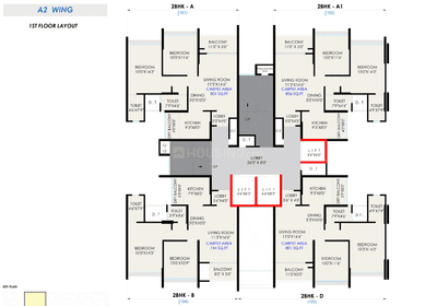 Project Image of 733.0 - 1096.0 Sq.ft 2 BHK Apartment for buy in Saniket The Rising Phase 3