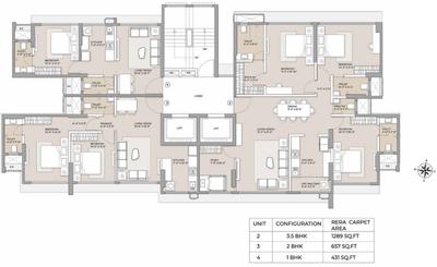 Project Image of 431.0 - 1289.0 Sq.ft 1 BHK Apartment for buy in Arkade Crown