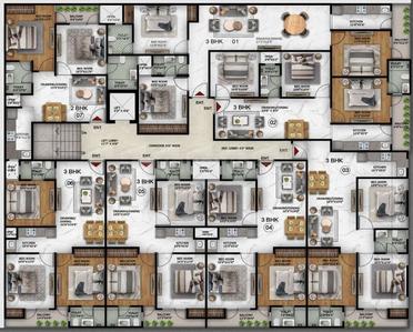Project Image of 980.0 - 1360.0 Sq.ft 2 BHK Apartment for buy in Paradise Srishti Heights