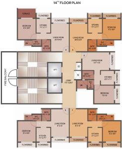 Project Image of 195.47 - 322.7 Sq.ft 1 BHK Apartment for buy in Akshar Edeania